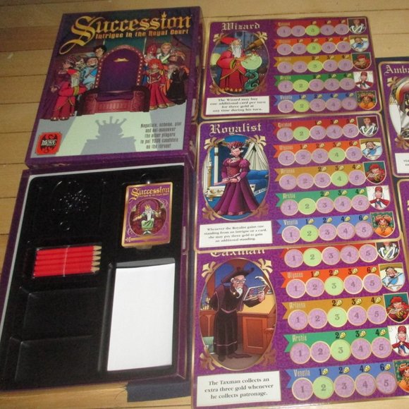 Succession: Intrigue Royal Court Board Game (Your Move Games, 2004) - Picture 2 of 4